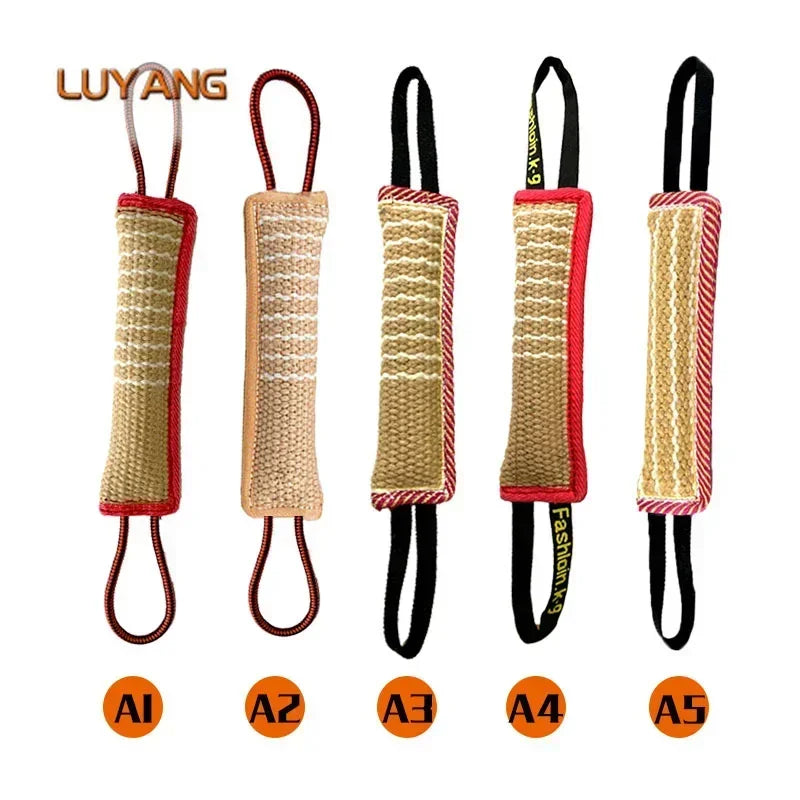 Durable Hemp Dog Tug Stick for Chewing and Training