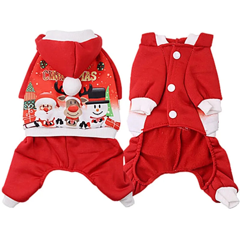 Christmas Dog Sweater Coat for Small and Medium Pets
