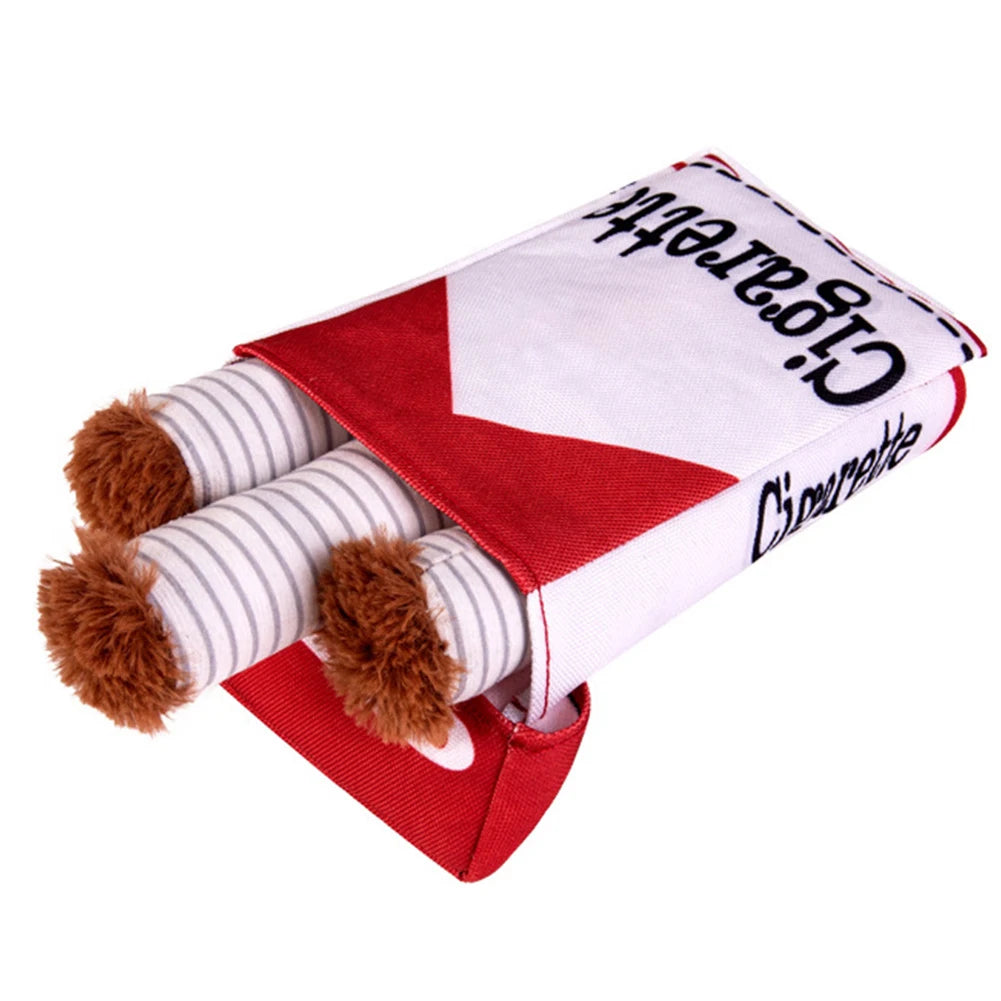 Cigarette Dog Chew Toy Interactive Plush Fun for Dogs
