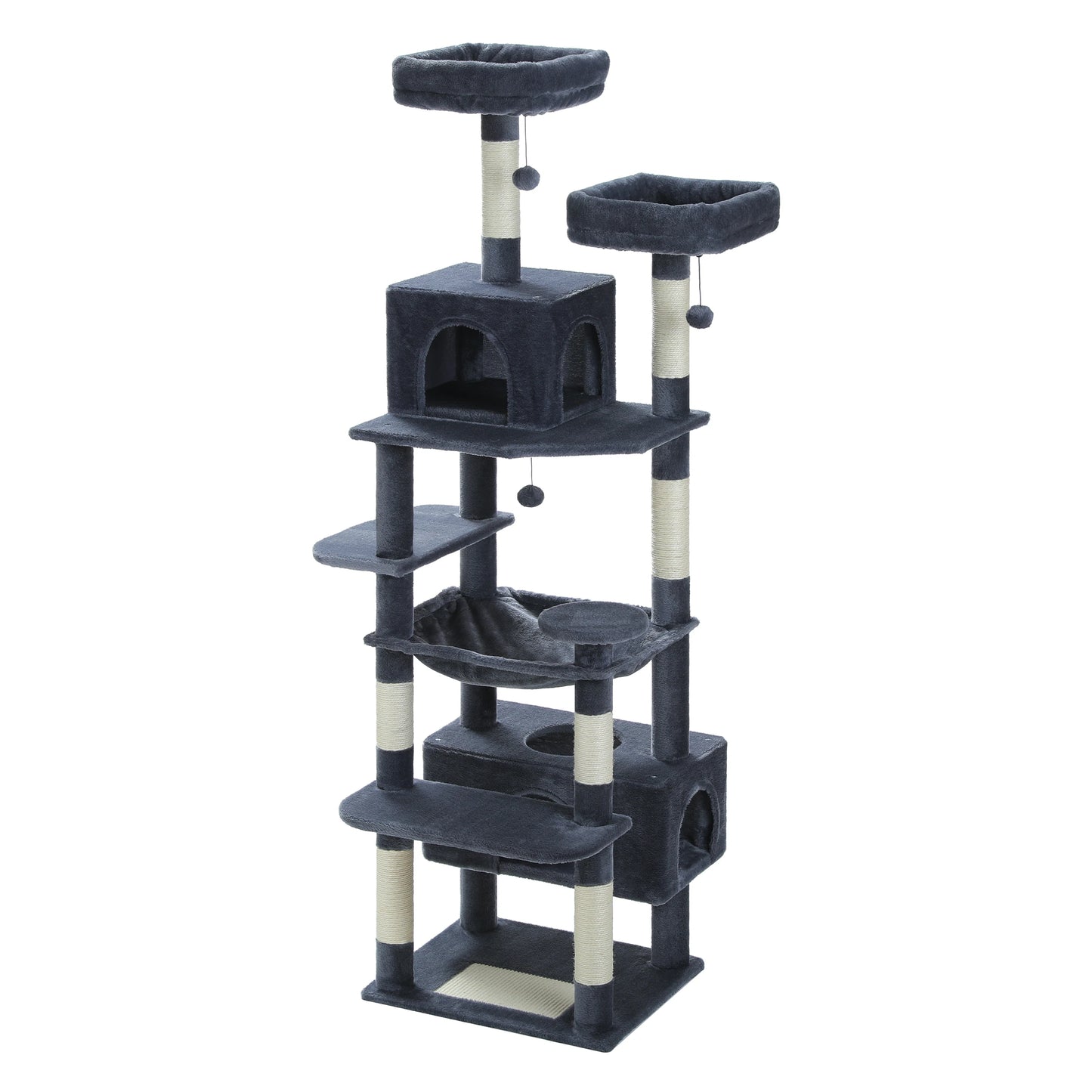Luxury Multi-Level Cat Tree with Condo and Scratching Post
