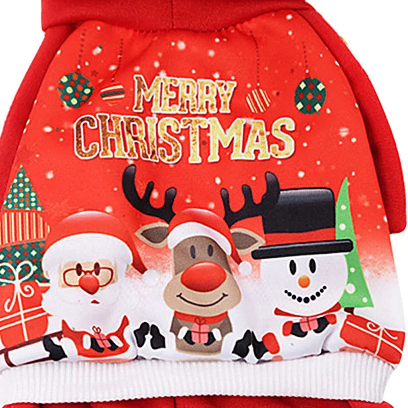 Christmas Dog Sweater Coat for Small and Medium Pets