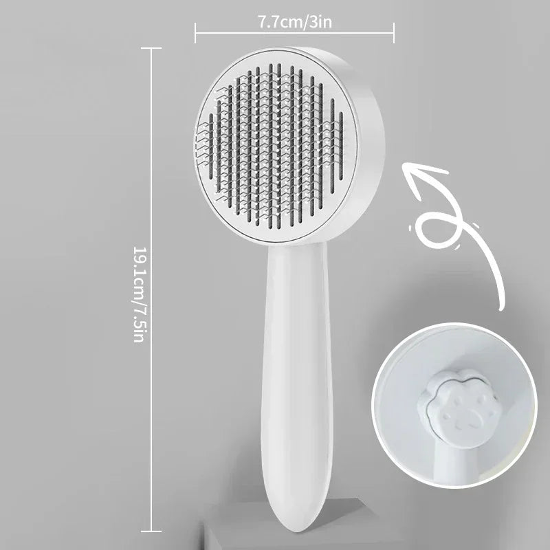 Self Cleaning Pet Slicker Brush for Dogs and Cats