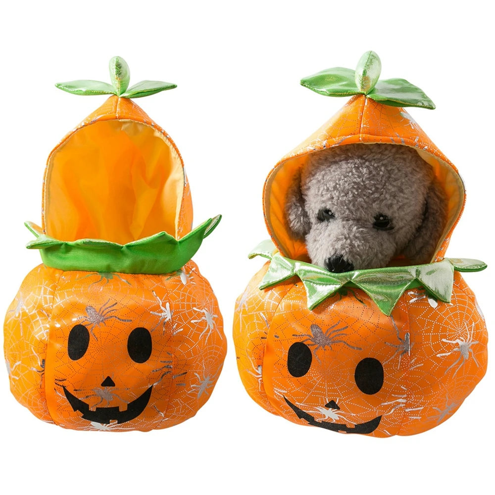 Funny Pumpkin Costume for Dogs Perfect for Halloween Festivities
