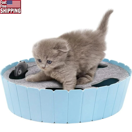 Automatic Interactive Cat Mouse Toy for Engaging Indoor Play
