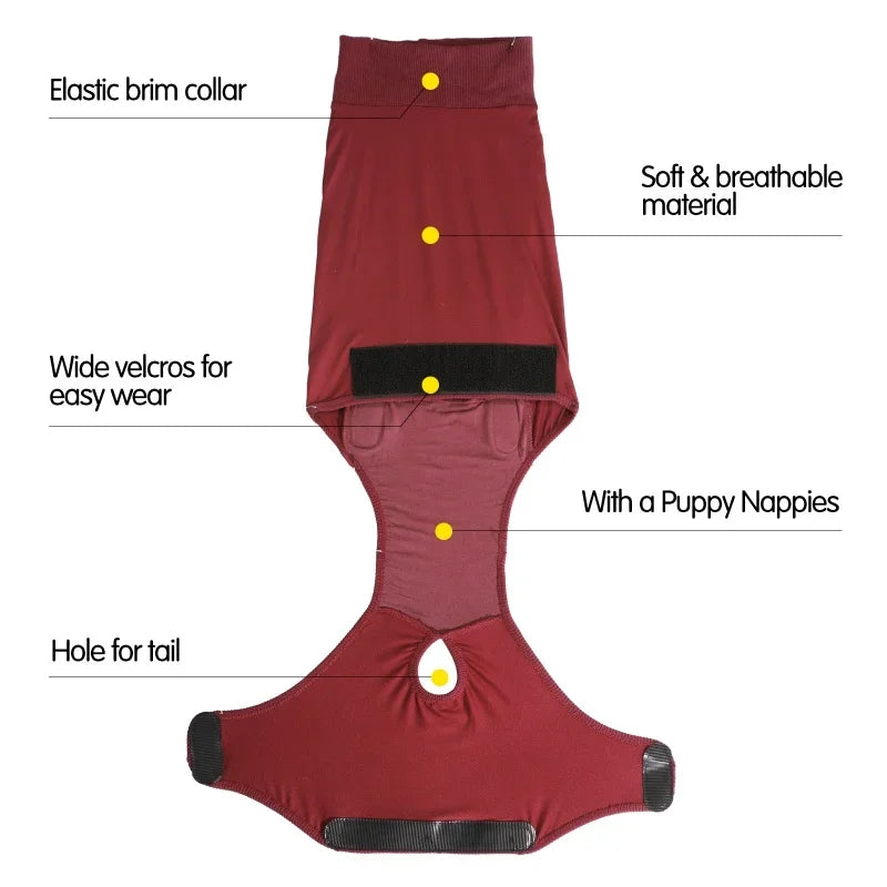 Pet Recovery Suit for Dogs and Cats After Surgery