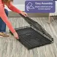 Secure Dog Crate with Leak-Proof Pan and Floor Protection