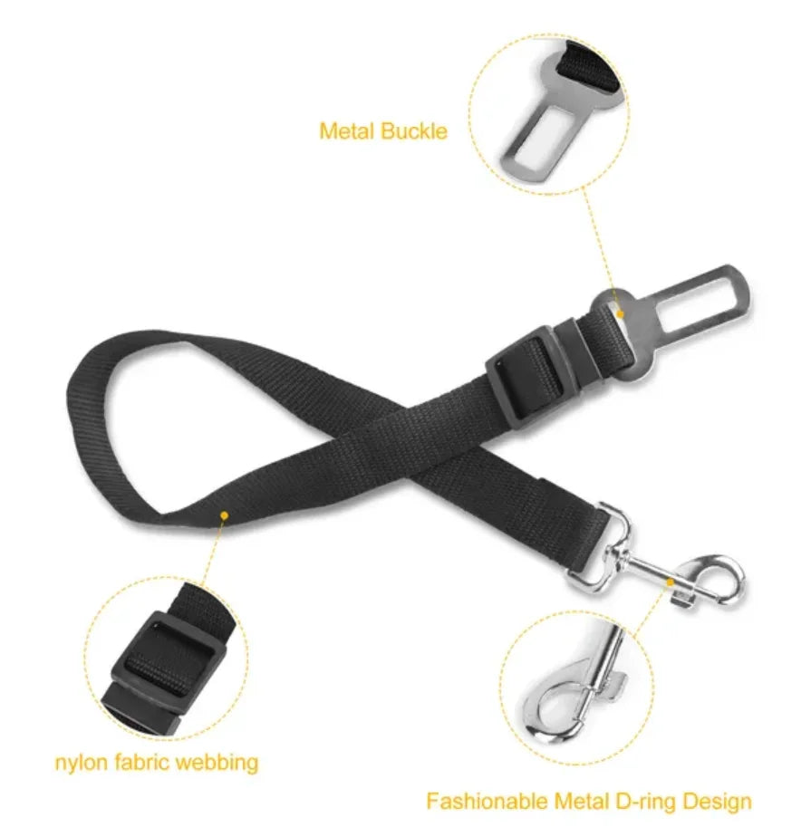 Adjustable Pet Dog Seat Belt Leash Safety Harness 2 Pack