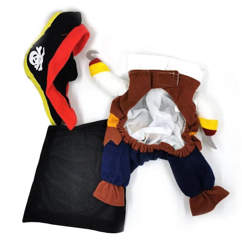 Cute Pirate Costume for Dogs and Cats Year-Round Fun