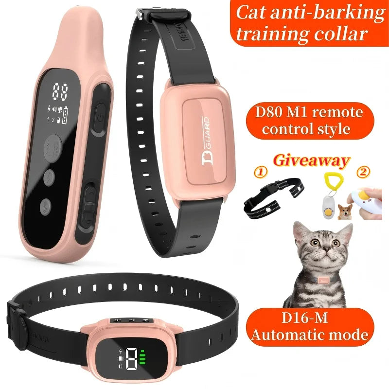 YHLC Automatic Cat Anti Meowing Vibration Training Collar