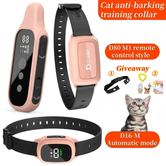 YHLC Automatic Cat Anti Meowing Vibration Training Collar