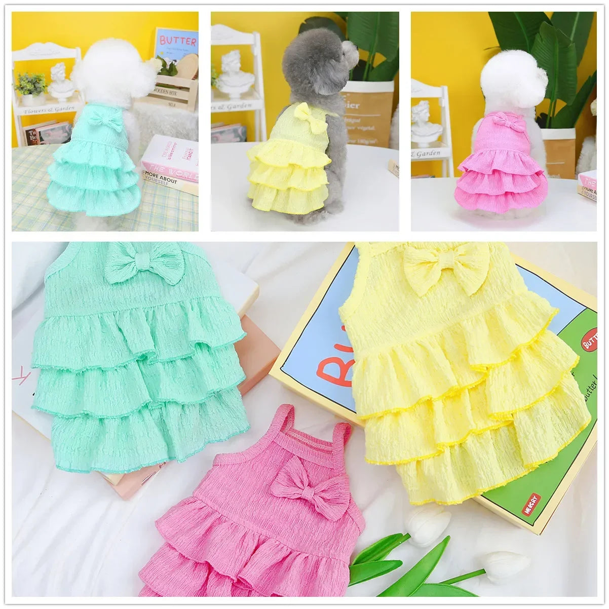 Dog Princess Dress for Small Pets Stylish Puppy Costume