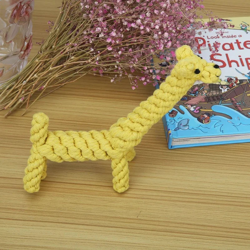Durable Giraffe Puppy Chew Toy for Small Dog Dental Care