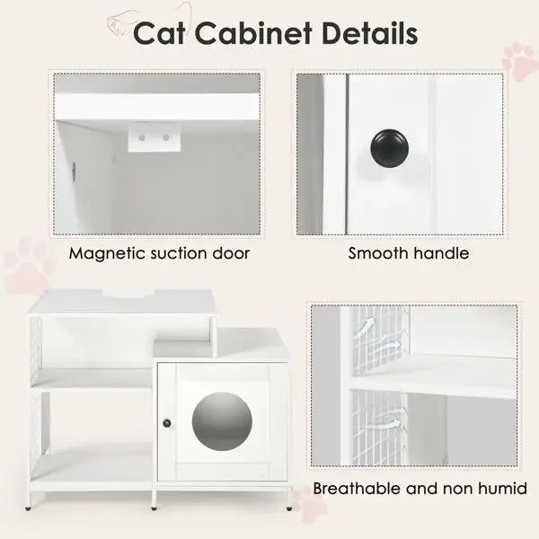 Elegant Cat Litter Box Enclosure for Stylish Home Decor