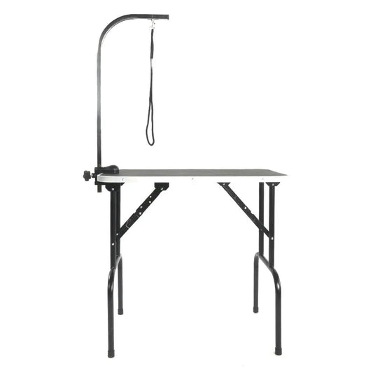 Foldable Pet Grooming Table with Adjustable Arm for Easy Use