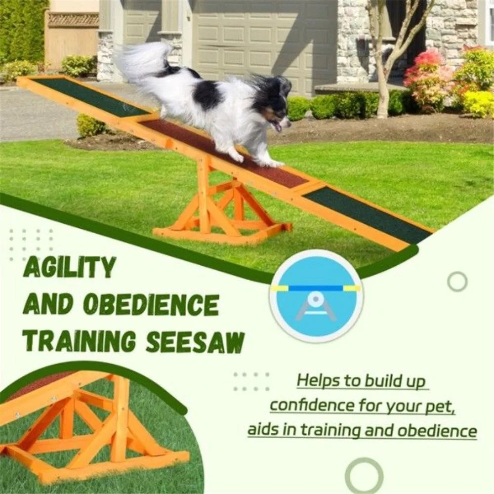 Dog Agility Ramp and Seesaw for Training and Exercise