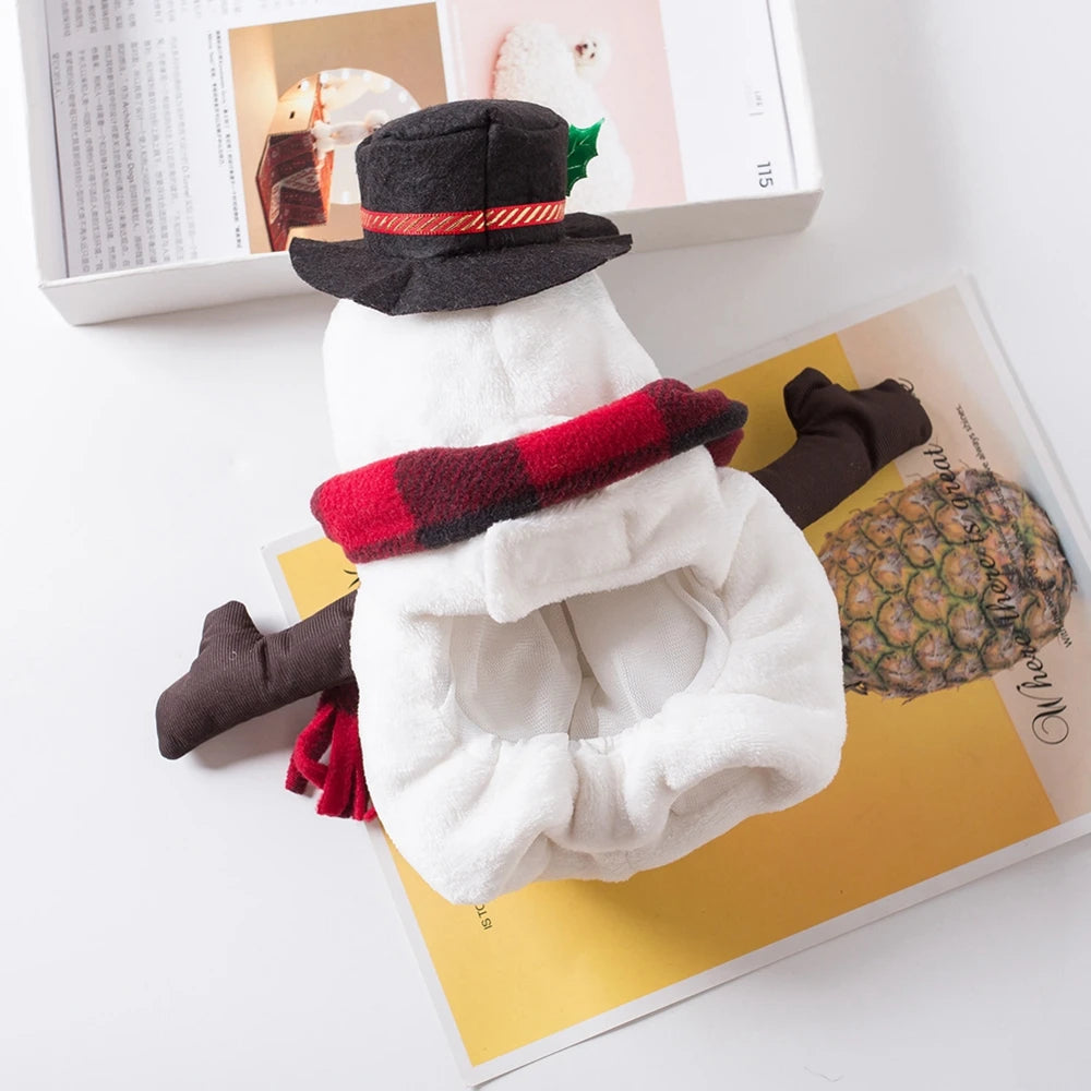 Funny Snowman Costume for Dogs and Cats Pet Supplies