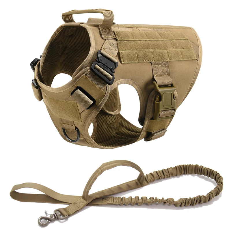 Tactical Dog Harness and Leash Set for All Breeds