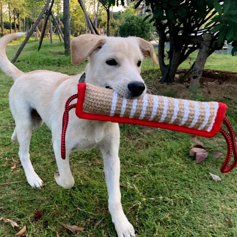 Durable Hemp Dog Tug Stick for Chewing and Training