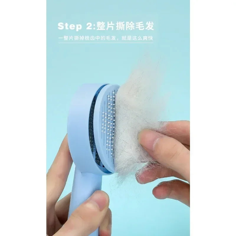 Self Cleaning Pet Slicker Brush for Dogs and Cats