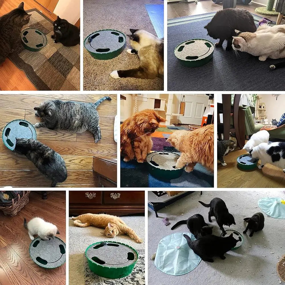 Automatic Interactive Cat Mouse Toy for Engaging Indoor Play
