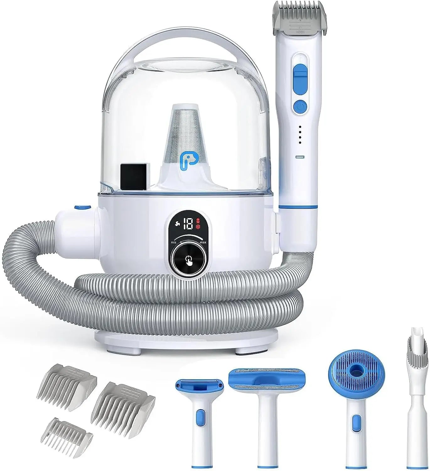 Pet Grooming Vacuum Kit for Effortless Shedding Removal