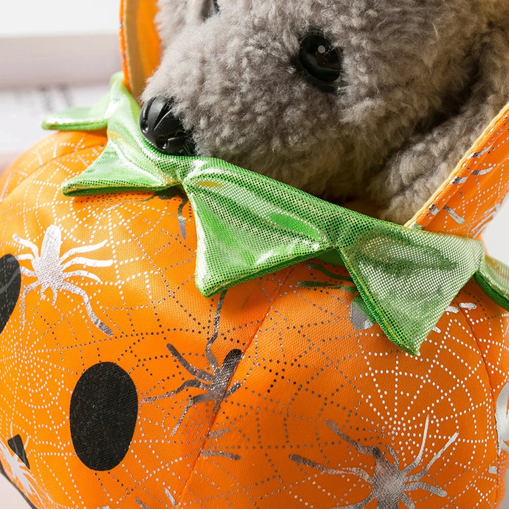 Funny Pumpkin Costume for Dogs Perfect for Halloween Festivities